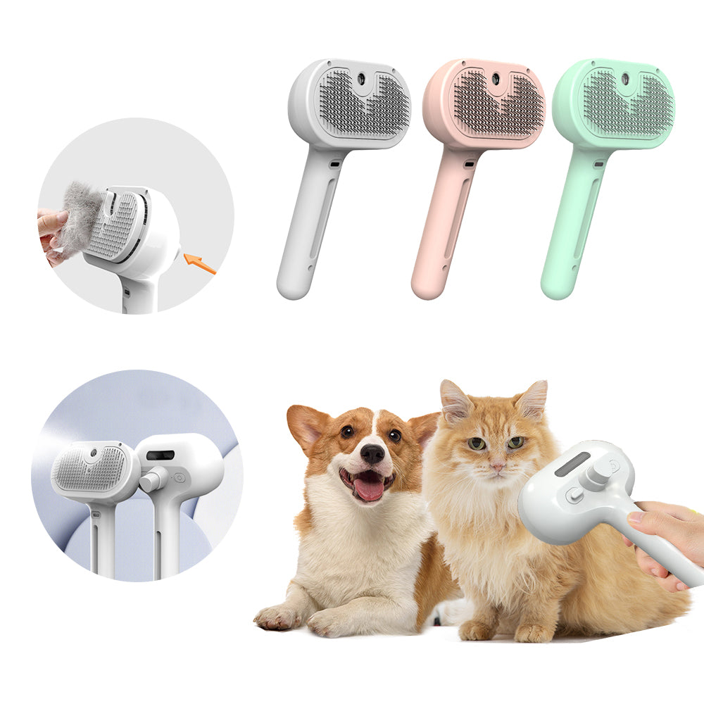 SteamGroom™ 3-in-1 Pet Brush