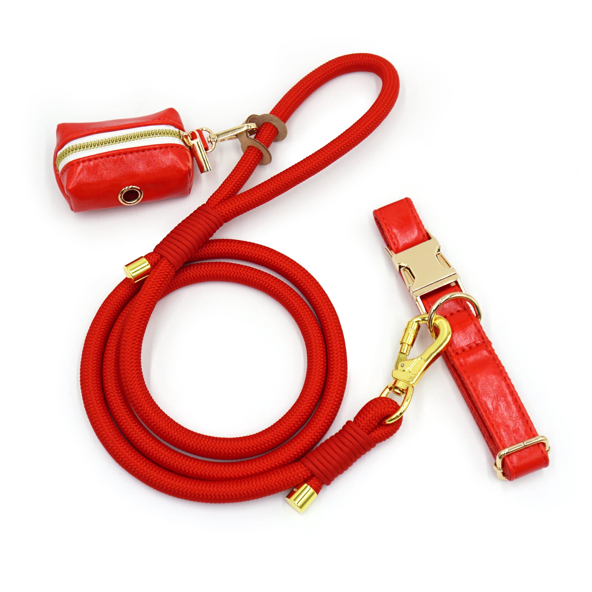 RopeFlex™ Leather Dog Leash – Strong & Comfortable Grip
