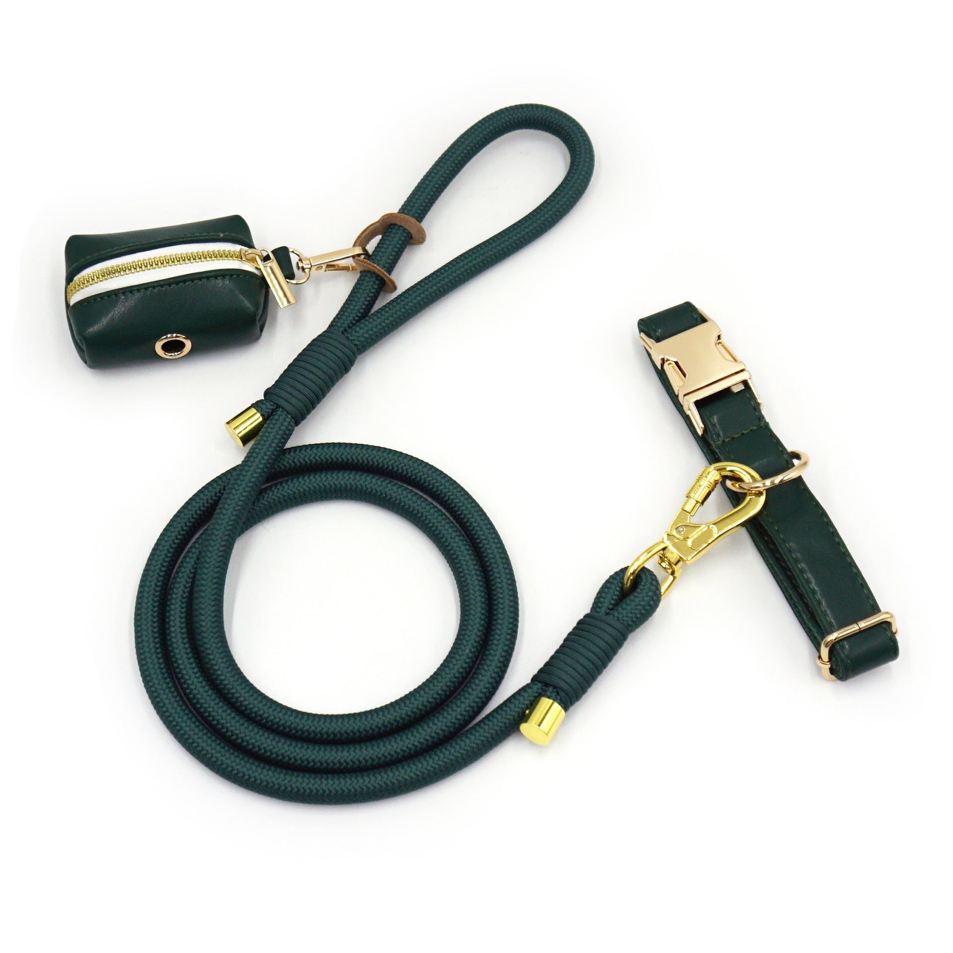 RopeFlex™ Leather Dog Leash – Strong & Comfortable Grip