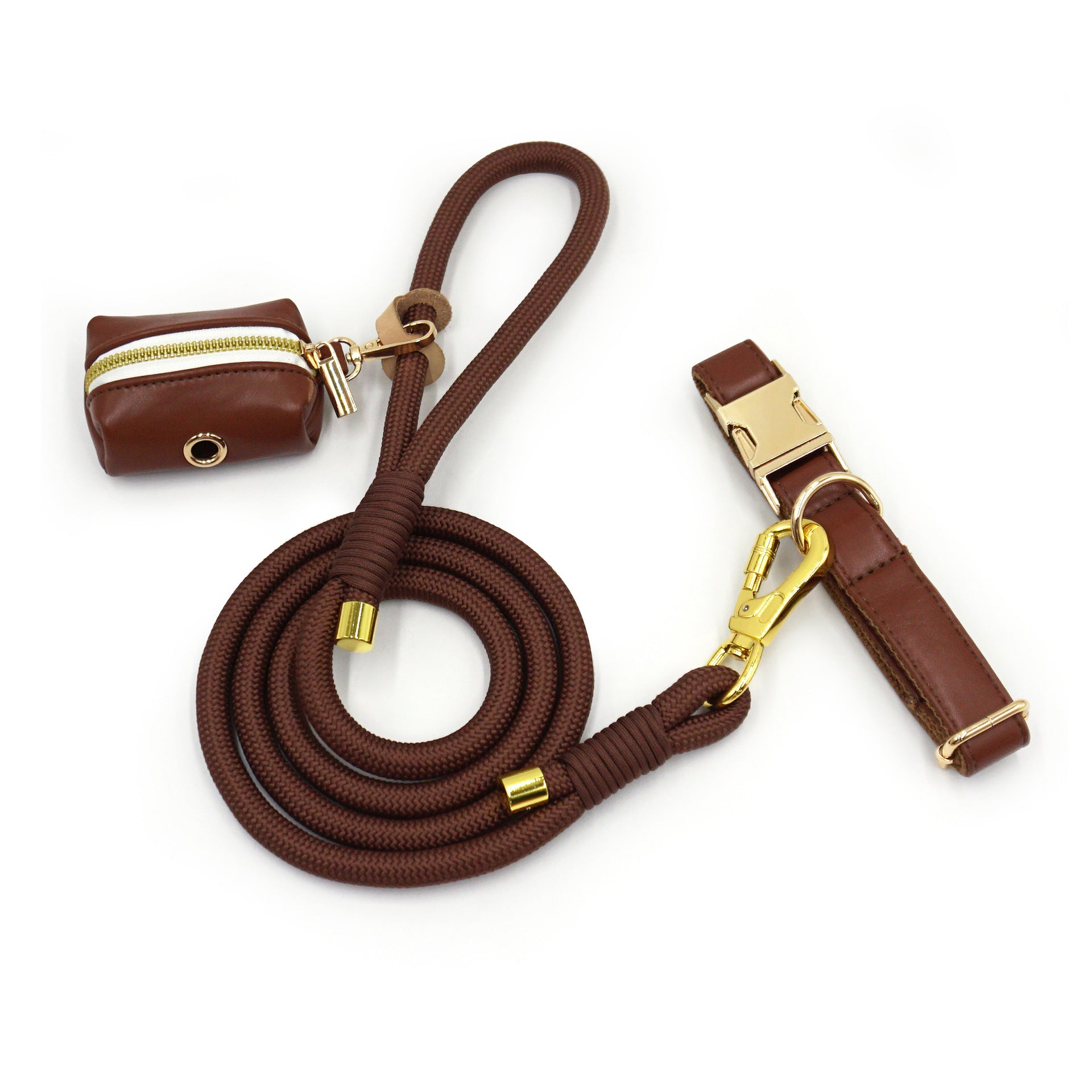 RopeFlex™ Leather Dog Leash – Strong & Comfortable Grip