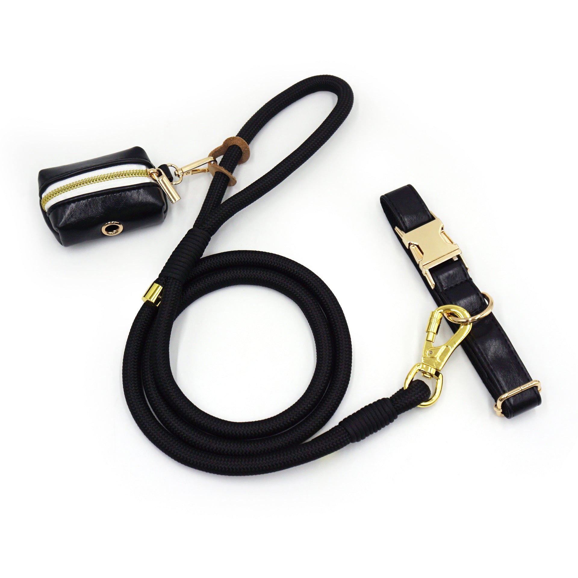 RopeFlex™ Leather Dog Leash – Strong & Comfortable Grip