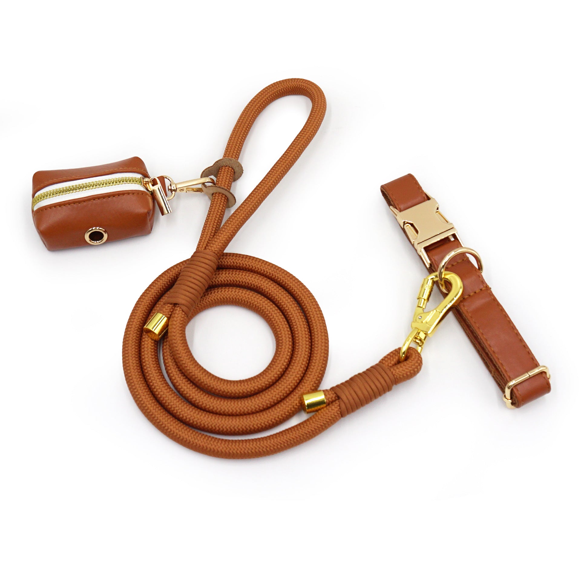 RopeFlex™ Leather Dog Leash – Strong & Comfortable Grip